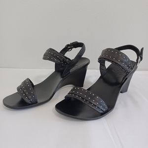 B,MAKOWSKY  strappy sandals black silver